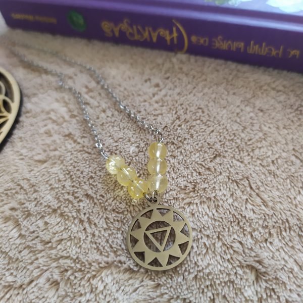 collier chakra plexus solaire citrine