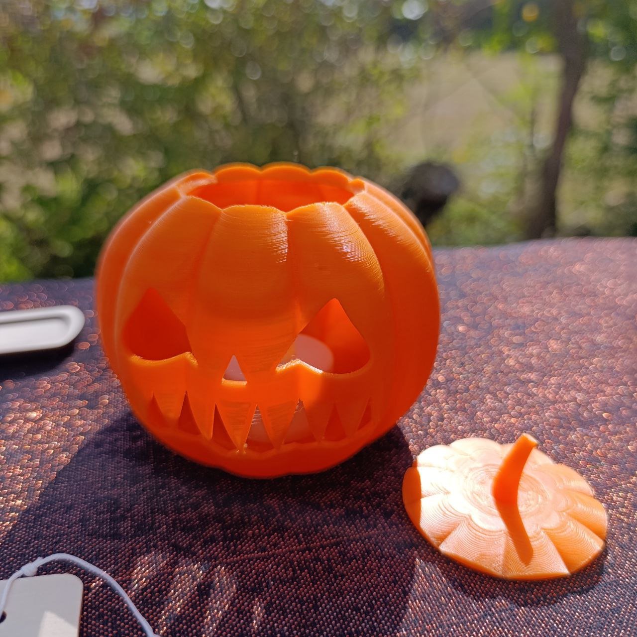 Photophore Jack'ô citrouille PLA