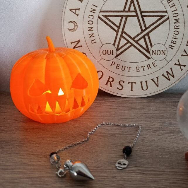 Photophore Jack'ô citrouille PLA